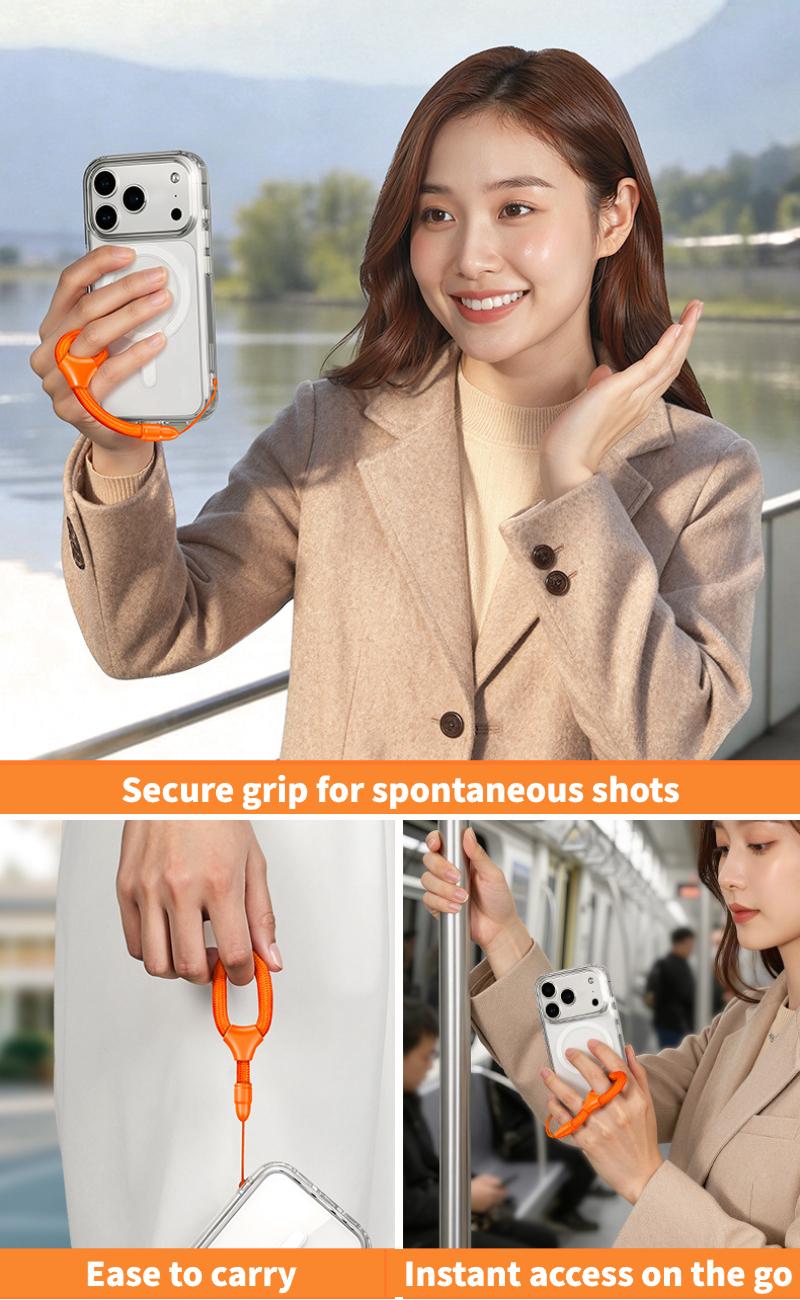 Y019 finger ring lanyard in daily use: secure grip for shots, easy carry and instant access on the go